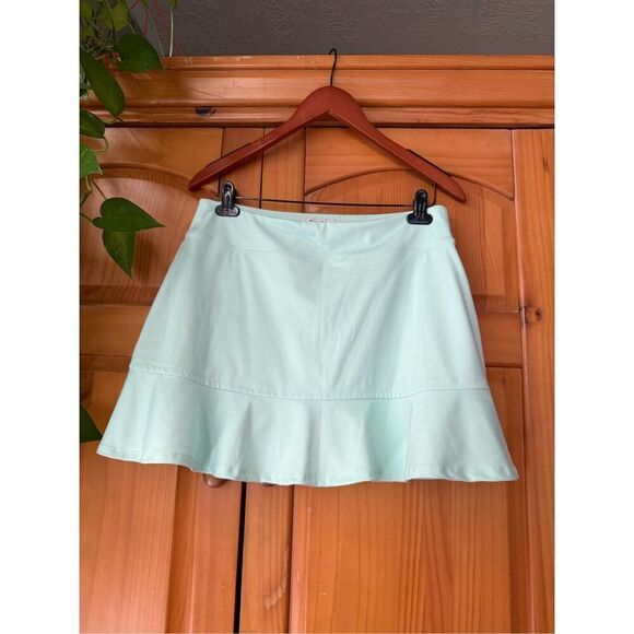 Tommy Bahama Mint Green Golf Ruffle Skort SZ L - Picture 5 of 10